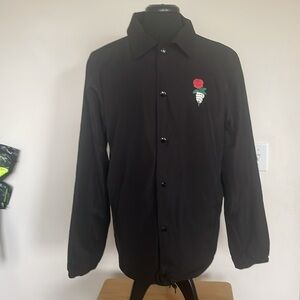 Eighty Eight NWT Black Jacket with Checkered Detail Size Large